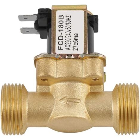 ODIPIE Elettrovalvola elettrica G3/4 Ingresso acqua a 2 vie N/C CA Normalmente chiusa 220/240 V FCD-180B