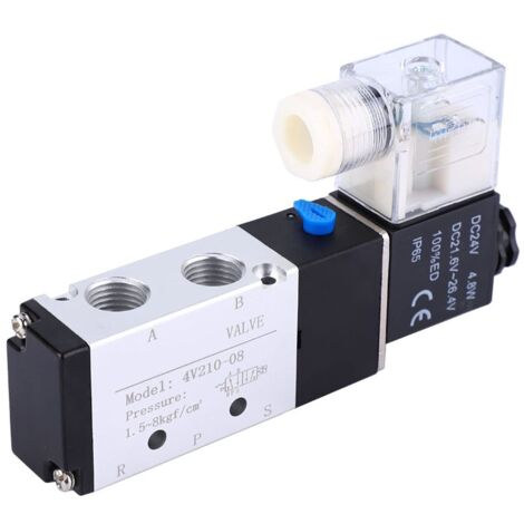 Elettrovalvola, elettrovalvola aria, 2 posizioni, 5 porte, valvola di controllo pneumatica, elettrovalvola (DC24V)