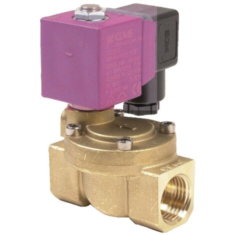 Elettrovalvola in ottone normalmente chiusa ESM86 Femmina - Femmina 24V 0,3 a 10 bar 20x27
