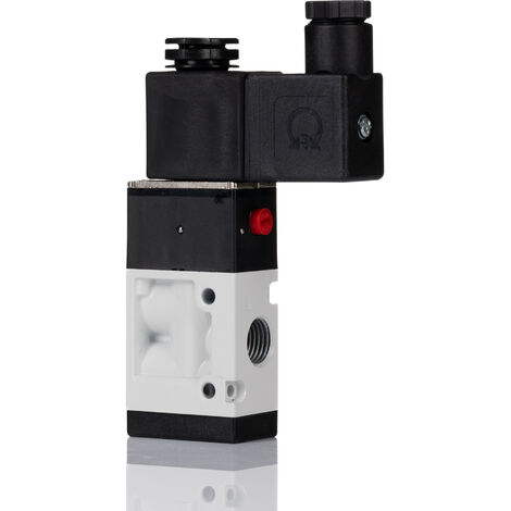 Elettrovalvole per pneumatica RS PRO, G 1/4, funzione 5/2, azionamento Solenoide/Molla, 12 V dc, 24 V dc, 110 V ac,