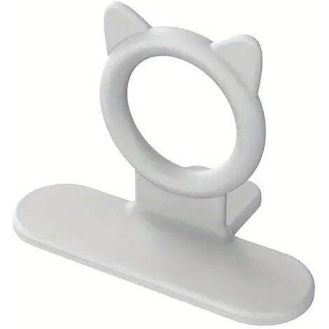 Elevador de tapa de inodoro, mango de silicona, accesorios de baño, abridor de tapa de inodoro, asiento de inodoro y herramientas antideslizantes (blanco)