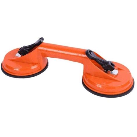 Elevador de ventosas - Capacidad de carga 50 kg - Con dos ventosas - Palanca de bloqueo y función de liberación rápida - Para transportar objetos pesados y voluminosos/Elevador de ventosas/Elevador de