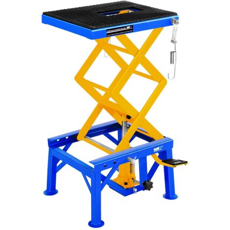 Elevador hidráulico con rampa para moto - 135 kg