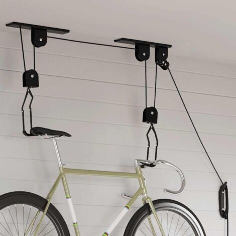 Elevadores de bicicletas con montaje en techo 2 unidades 20 kg vidaXL
