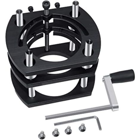 Élévateur de défonceuse, base de levage intégrée pour établi de machine à sculpter le bois (élévateur de défonceuse noir)