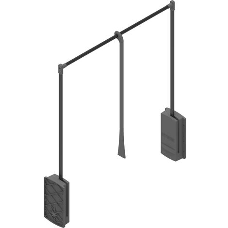 Elévateur de penderie double - Largeur maxi : 610 mm - Largeur mini : 440 mm - MENAGE&CONFORT