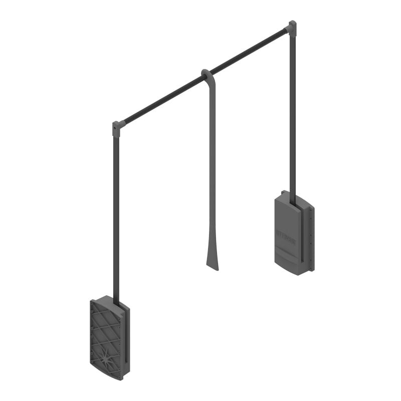 Menage Confort - Elévateur de penderie double - Largeur maxi : 610 mm - Largeur mini : 440 mm - menage&confort