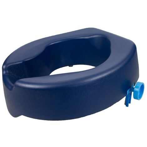 Elévateur de toilettes 11 cm Siège de toilette souple Bleu Rio Mobiclinic