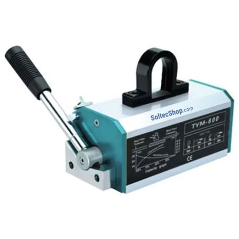 Élévateur magnétique 300 kg  Professionnel, idéal pour la manutention sûre et efficace de pièces métalliques planes ou cylindriques dans les ateliers, entrepôts ou chantiers.