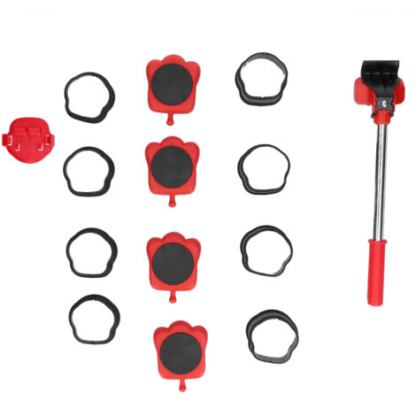 Élévateur mobile de meubles, 13 pièces, hauteur réglable, Base d'outils de manipulation multifonctionnelle et robuste