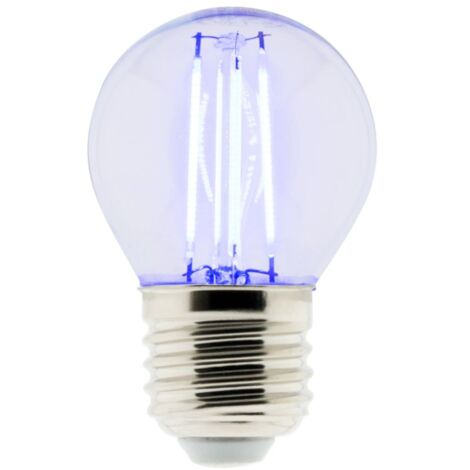 Elexity - Ampoule led filament sphérique 3W E27 320 lumens bleu