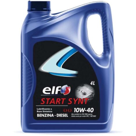 Elf START SYNT 10W40 Olio motore sintetico benzina diesel 4 LT