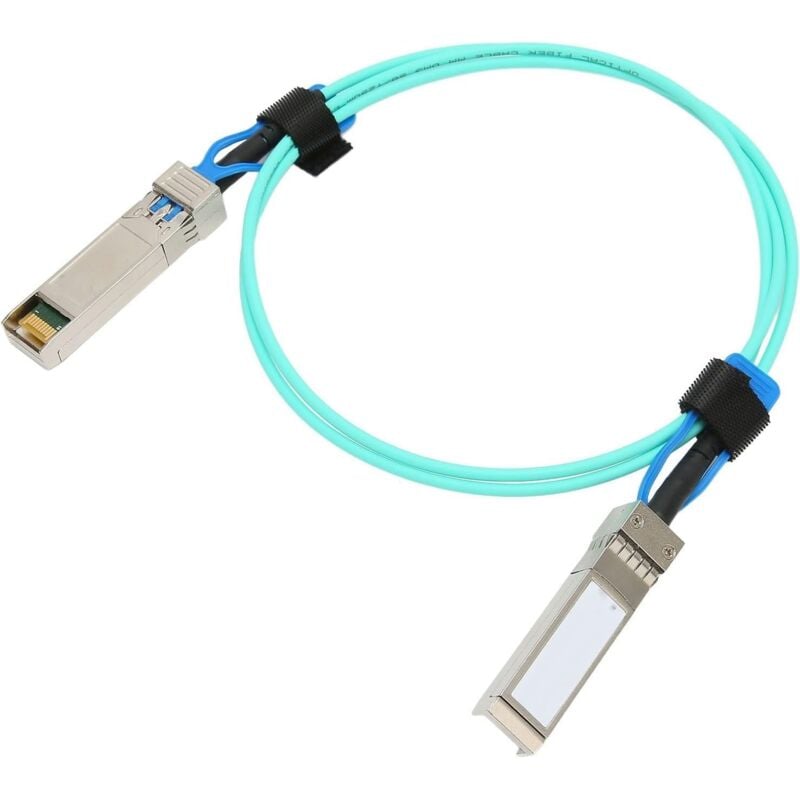 Elfcam - 1 Mètres Câble Optique Actif aoc avec Transceivers 25Gb SFP28 ver SFP28, 25GbE Active Optical Cable Multimode OM3 pour nvidia Mellanox et
