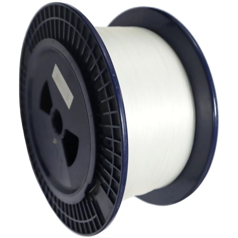 Elfcam - 50m Câble Fibre Optique Invisible/Transparent, Fibre Optique Monomode 125µm OS2, Gaine en Nylon Transparent, Invisible et Facile à Poser, 50