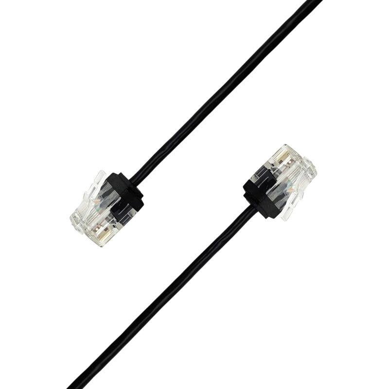 Elfcam - 25m Ultra Slim Cat 6A Câble Ethernet 10Gbps 32AWG utp OD2,8mm 500MHz, 10Gb Thin RJ45 Patch Cord pour lan, Router, Modem, Xbox, Laptop et