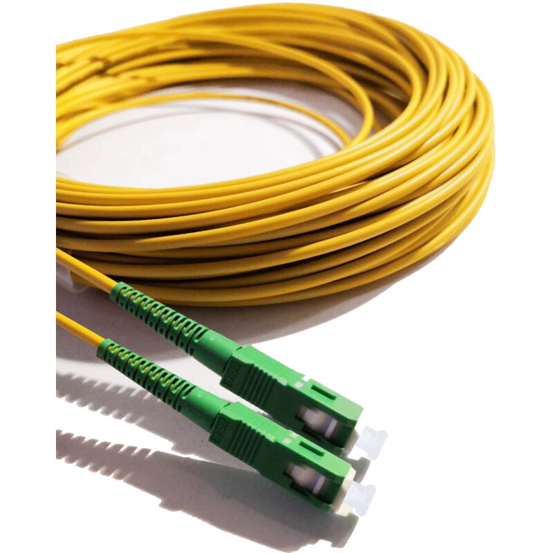 35m Cable Fibre Optique (jarretiere Optique) sc/apc a sc/apc pour Orange Livebox sfr La Box Fibre Bouygu(35M) - Elfcam