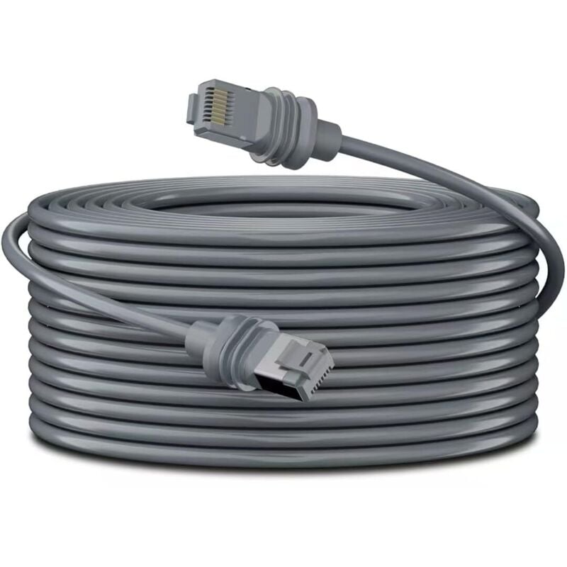 Elfcam - 5m Câble Starlink Gen 3, Câble Ethernet Cat6 26AWG pour Convient aux Installations Extérieur et Intérieur, Rallonge de Câble Starlink Gen