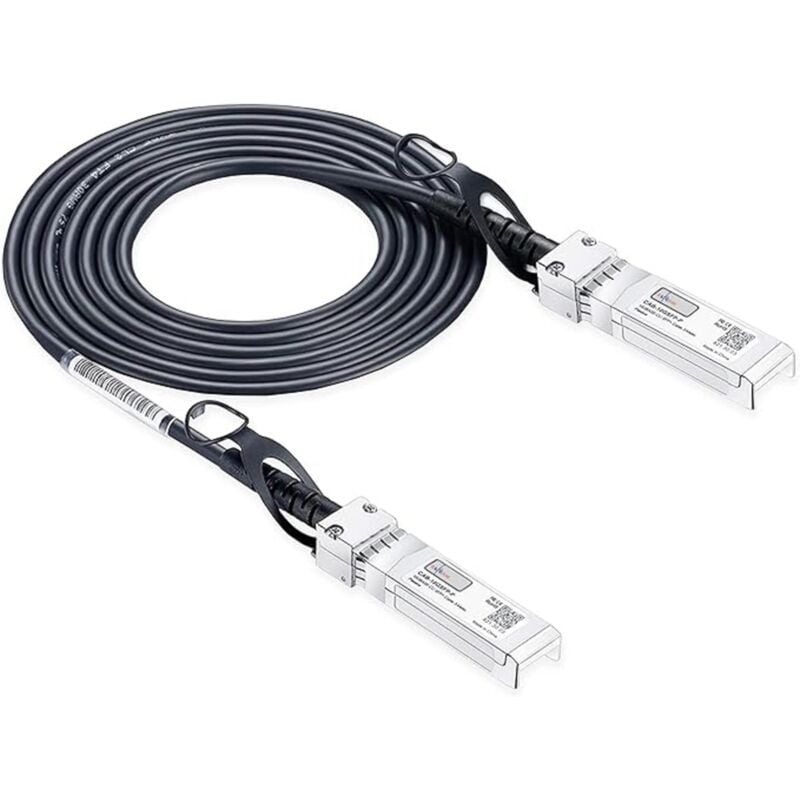 Elfcam - Câble dac sfp+ à sfp+ 10Gb - 5m, Twinax Attache Directe, Haute Performance