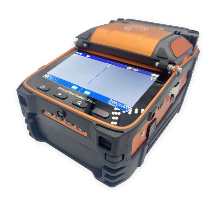Elfcam - AI-9 Mini - Soudeuse à Fibre Optique avec Écran LCD TFT 5 - Compatible SM, MM, NZ-DS et Fibres Personnalisées