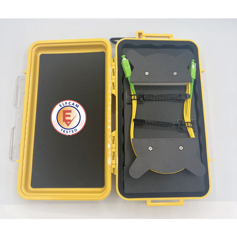 Elfcam® - Boîte de Câble de Lancement de Fibre Optique OTDR SC/APC-SC/APC, OTDR Outil de Test de Fibre Optique, 1000m