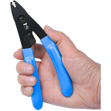 Elfcam Glasfaser-Abisolierzange CS-02 – FTTH-Werkzeug mit 3 Schneiden – Für gleichzeitiges Abisolieren von 125 µm bis 900 µm