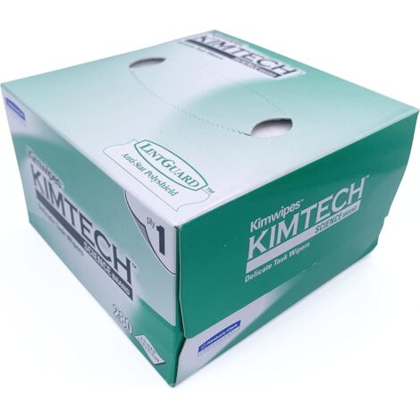 Elfcam Kimtech Science Kimwipes – Box mit 280 Reinigungstüchern – Ideal zur Reinigung von blanker Glasfaser & Präzisionsinstrumenten im Labor
