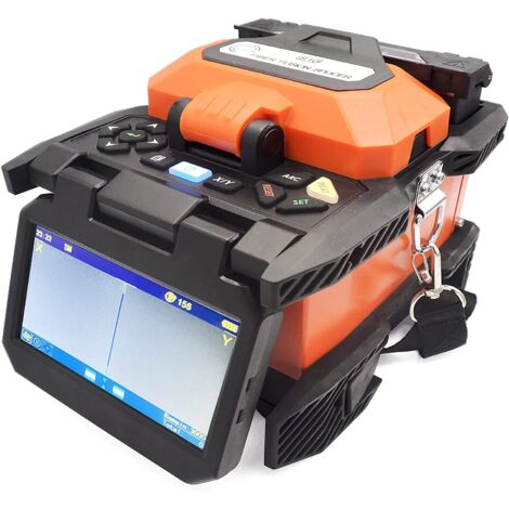 Elfcam – Soudeuse fibre optique S10 – Alignement cœur à cœur – 4 moteurs – Écran LCD 5' – Batterie 6400mAh – Compatible SM/MM/DS/NZDS