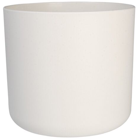 ELHO 2054195 BRUSSELS DOUCE POT DE FLEUR RONDE BLANC 22 X 22 X 20 CM