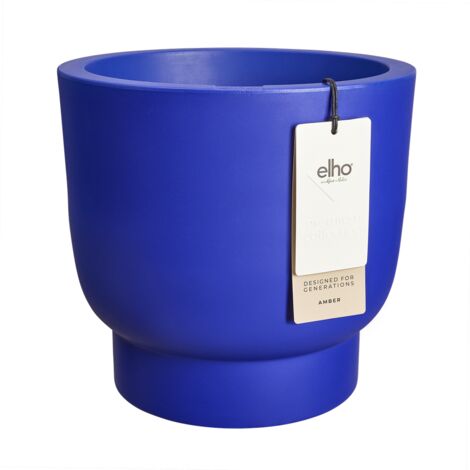 Elho Amber Grail 30 Royal blue Fioriera Rotondo
