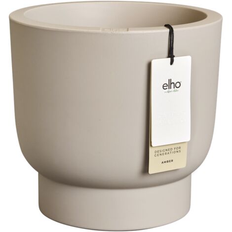 Elho Amber Grail 47 Balanced Beige Fioriera Rotondo