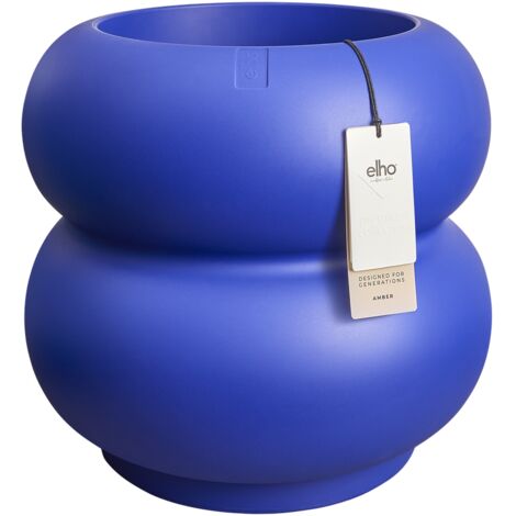 Elho Amber Roll Low 43 Royal blue Fioriera Rotondo