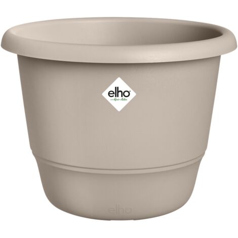 Elho Amiga Round 30 Beige fungo Vaso Rotondo