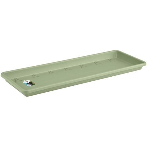 Elho Barcelona Balconnière Soucoupe 70 - Vert - L 66 x B 16.8 x H 3 cm - Balconextérieur - 100% recyclé