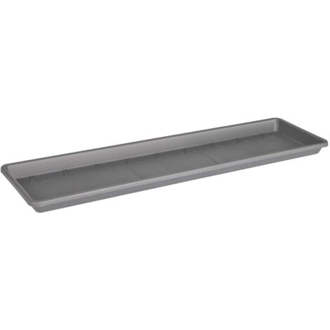 Elho Barcelona Xl Saucer 60 Anthracite Sottovaso Rettangolare