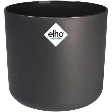 Elho B.for Soft Rond 22 - Noir - L 22 x B 22.3 x H 20 cm - intérieur - 100% recyclé
