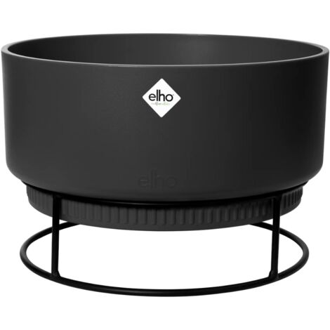 Elho B.for Studio Bowl 30 Living Black Vaso Rotondo