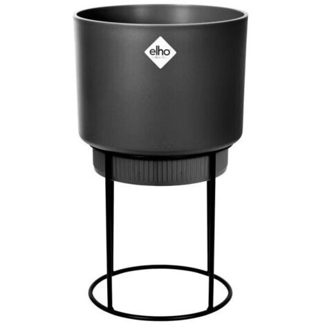 Elho B.for Studio Round 22 Living Black Vaso Rotondo