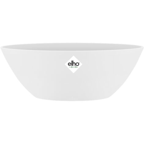 Elho Brussels Oval 36 White Vaso Ovale