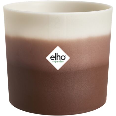 Elho Colour Gradient Round 14 Marrone cedro Vaso Rotondo