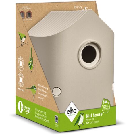 Elho Cosy Bird House 18 Beige fungo  Varie forme