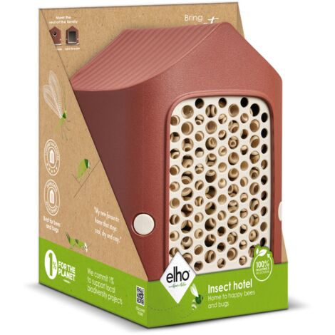 Elho Cosy Insect Hotel 18 Rosso toscano  Varie forme