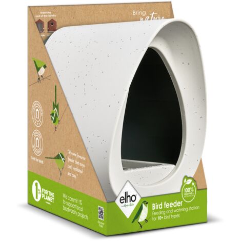 Elho Essential Bird Feeder 18 Grigio fibroso  Varie forme