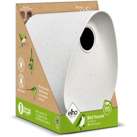 Elho Essential Nichoir 18 - Gris - L 21 x B 18 x H 23 cm - Balconextérieur - 100% recyclé