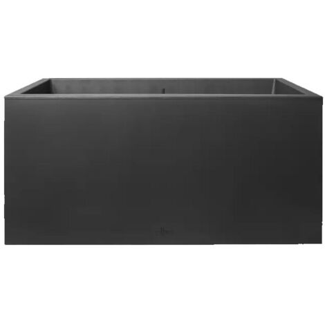 ELHO, FIORIERA VIVO NEXT LONG 80X39XH38CM LIVING NERO, VASI INTERNO ESTERNO