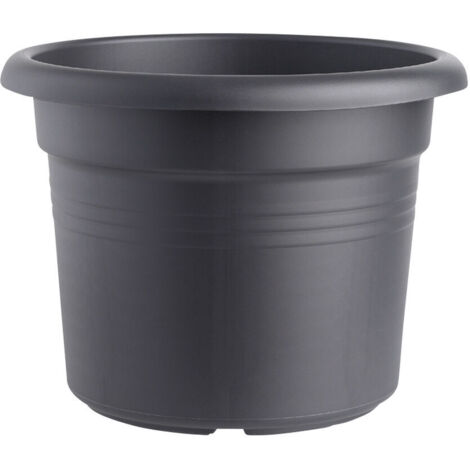 Elho Green Basics Cilinder 65 Living Black Vaso Rotondo