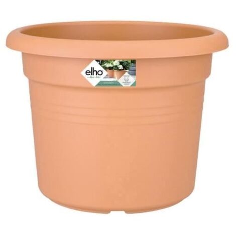 Elho Green Basics Cilinder 65 - Marron - Ø 64 x H 49 cm - extérieur - 100% recyclé