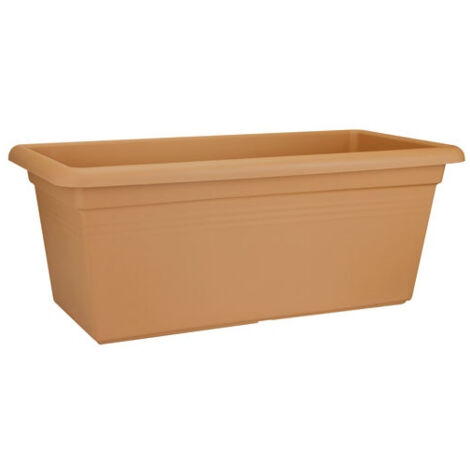 Elho Green Basics Jardin Xxl 60 - Marron - L 58 x B 28.5 x H 27 cm - extérieur - 100% recyclé