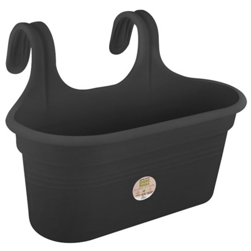 Elho Easy Hanger Large Twin Pot LIVING BLACK NWT7068