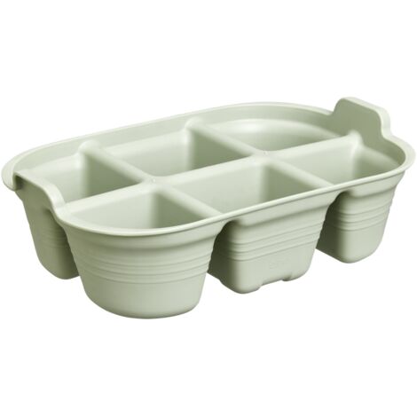 Elho Green Basics Plateau De Semis 22 - Vert - L 22 x B 14.5 x H 7 cm - intérieurculture et récolteaccessoires - 100% recyclé