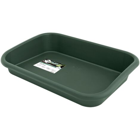 Elho Green Basics Plateau Jardin 59 - Vert - L 59 x B 42 x H 11 cm - intérieurextérieurculture et récolteaccessoires - 100% recyclé